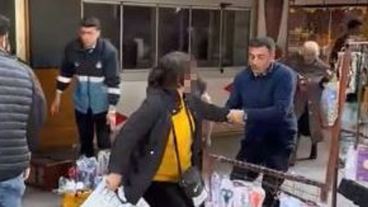 Zabıtayı gören kaçacak delik aradı