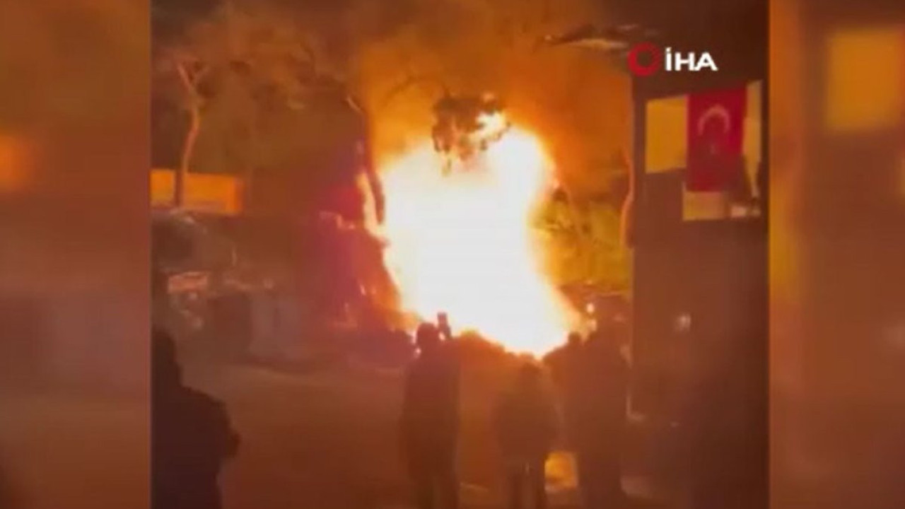 Kağıthane'de hurdalıkta yangın