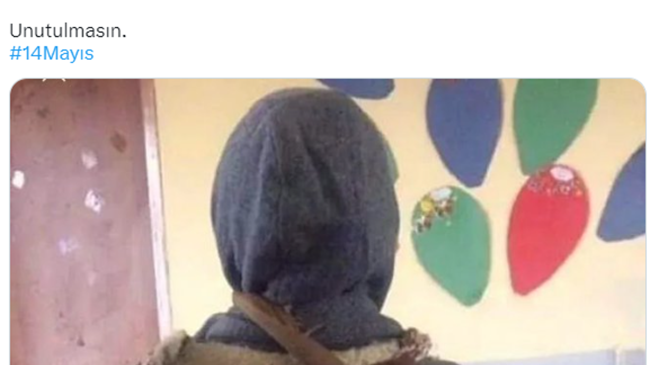 Annesi battaniyeden okul çantası yaptı. Oy atmaya giderken bu çocuğu unutmayın