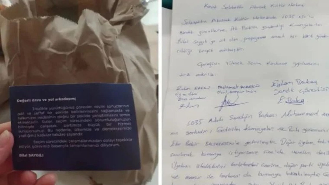 AKP'den sandık başında propaganda. Yasağı hiçe saydılar