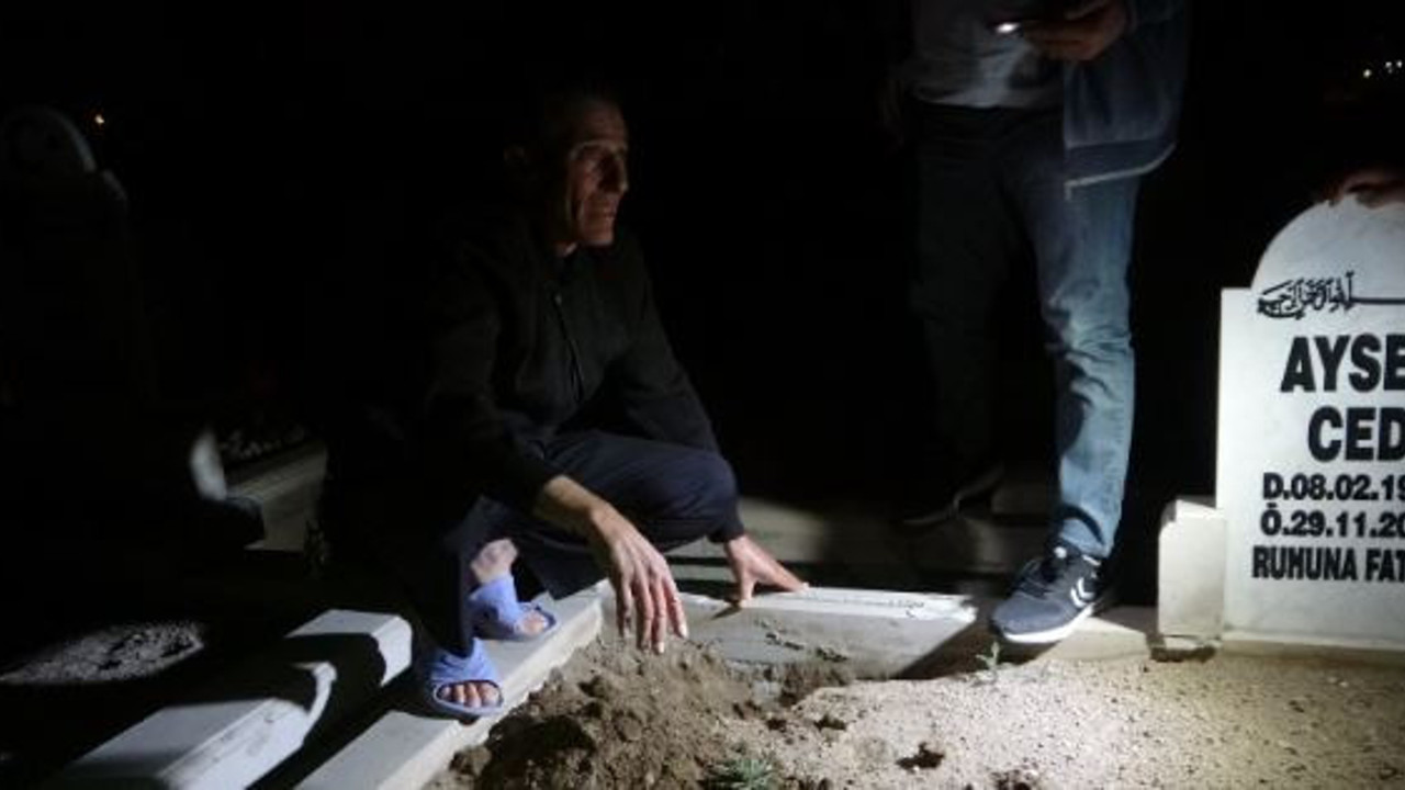 Mezarlıkta gördü polisi alarma geçirdi