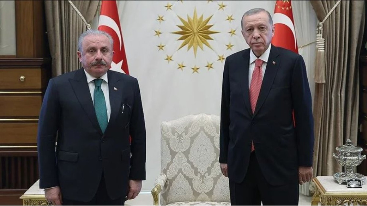 Erdoğan TBMM Başkanı Şentop'u kabul etti (16 Mayıs 2023)