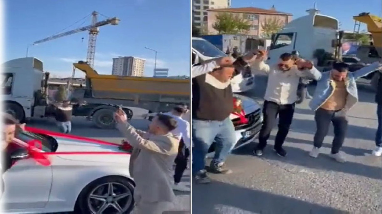 Yolun ortasında horon tepenleri gördü, TIR’ını yol ortasında bıraktı koşarak onlara katıldı