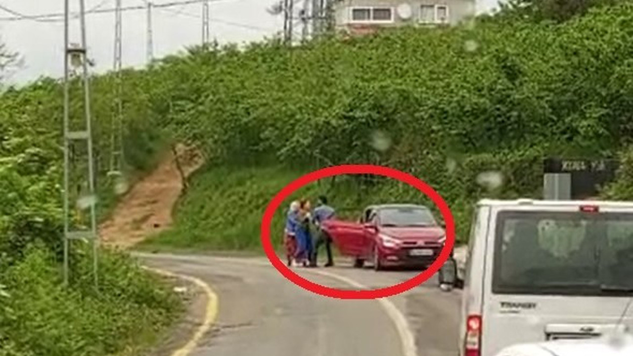 Uzman çavuşun boşanma aşamasındaki eşini kaçırmaya çalıştığı anlar böyle görüntülendi