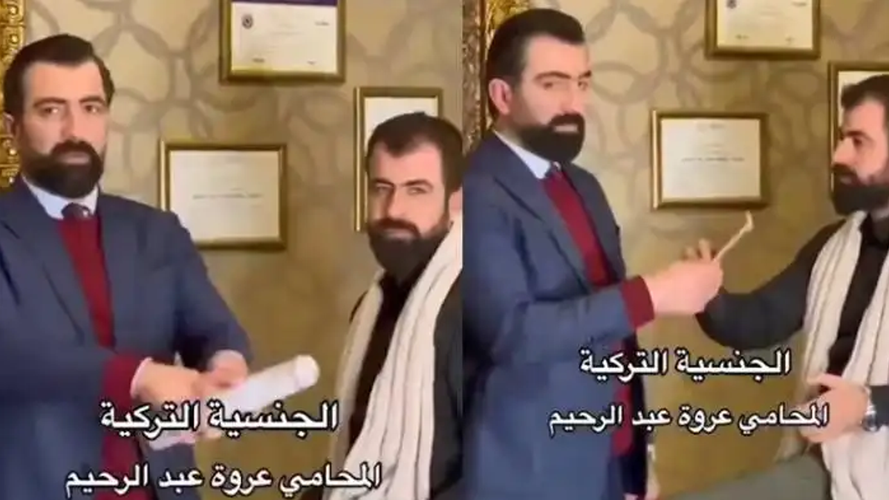 Arap avukattan Türk pasaportuyla skandal reklam. Derhal sınır dışı edilsin