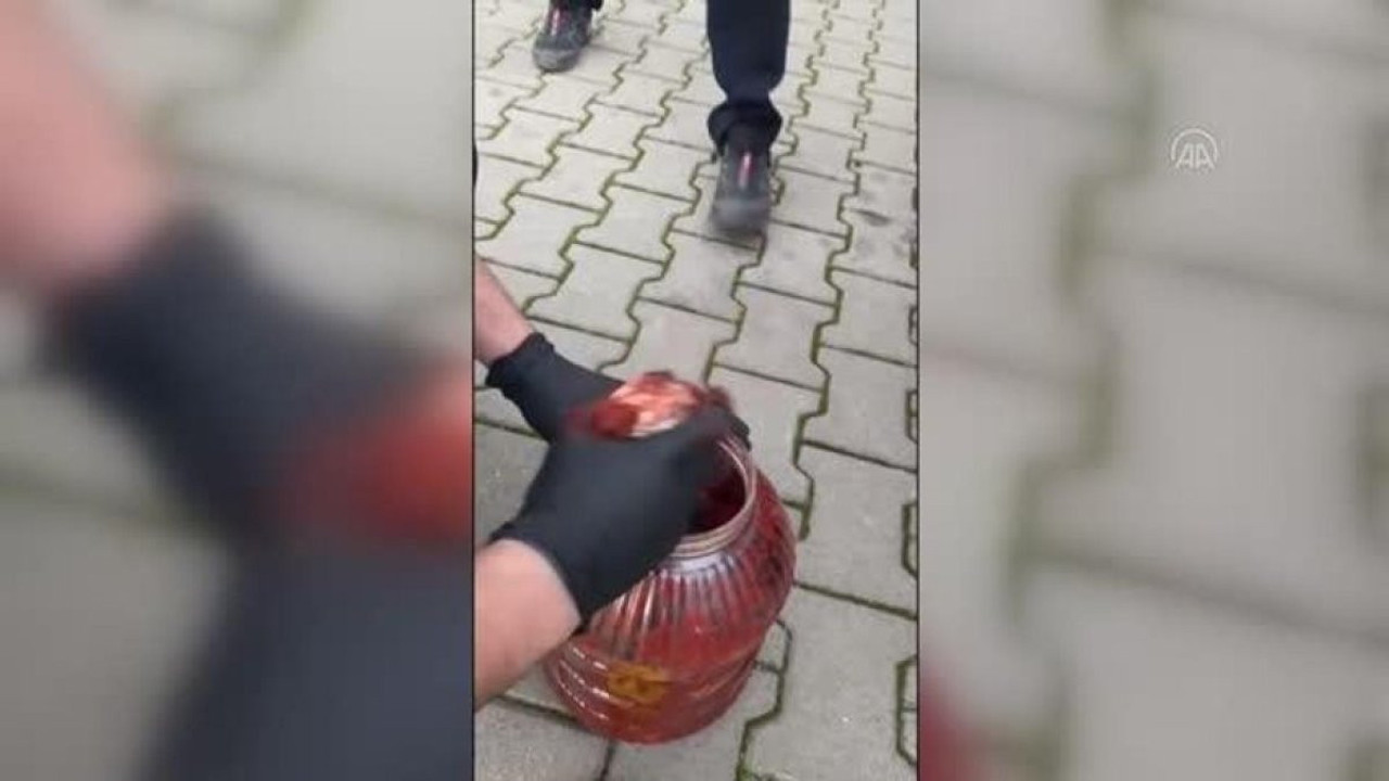 Salça bidonunda uyuşturucuyla yakalandı