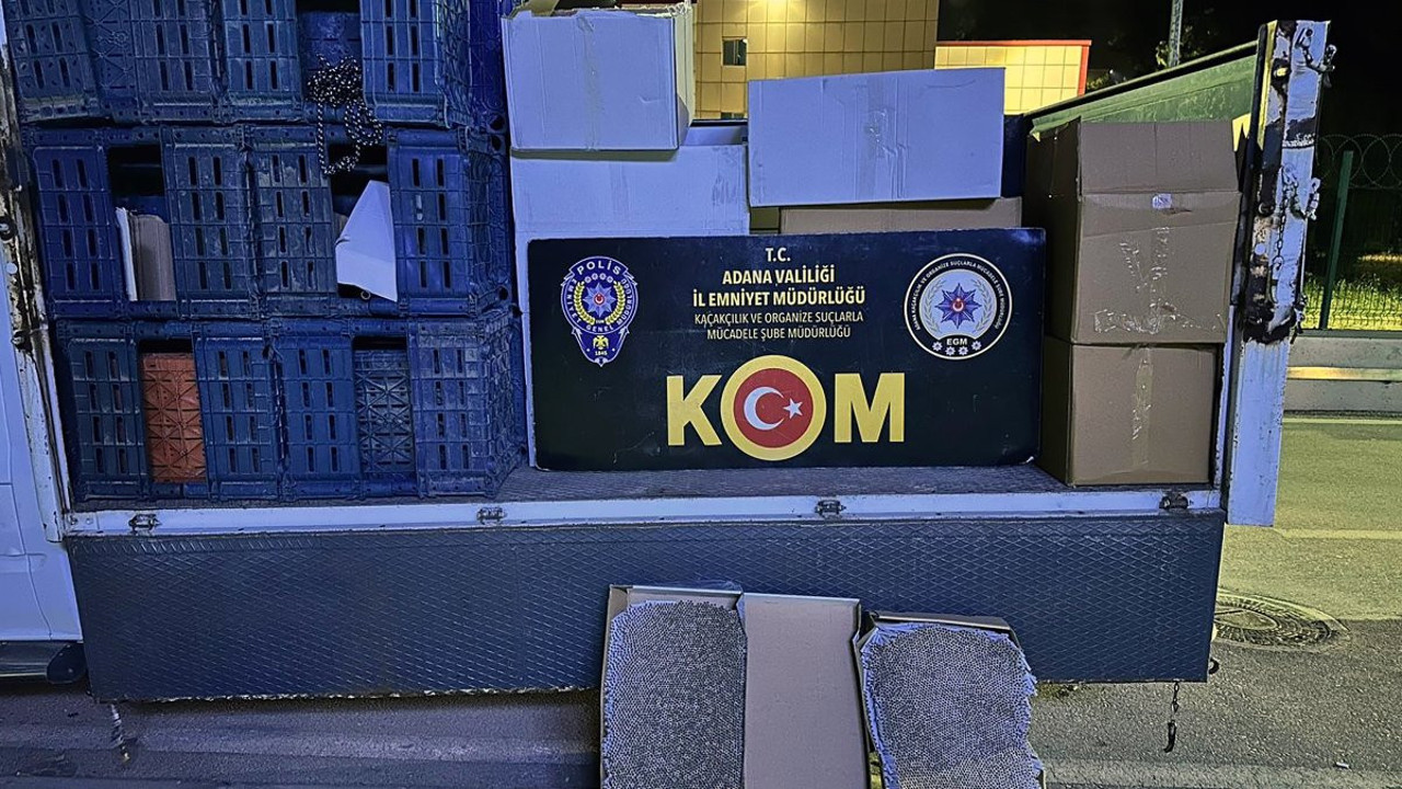Adana'da 56 milyon 490 bin makaron ele geçirildi