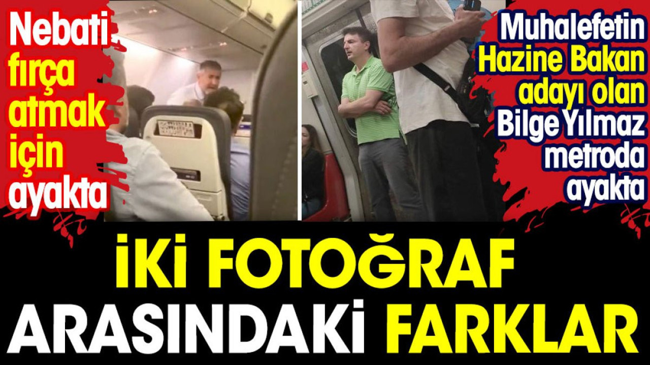 İki fotoğraf arasındaki farklar. Biri fırça atmak için biri ise yolculuk için ayakta