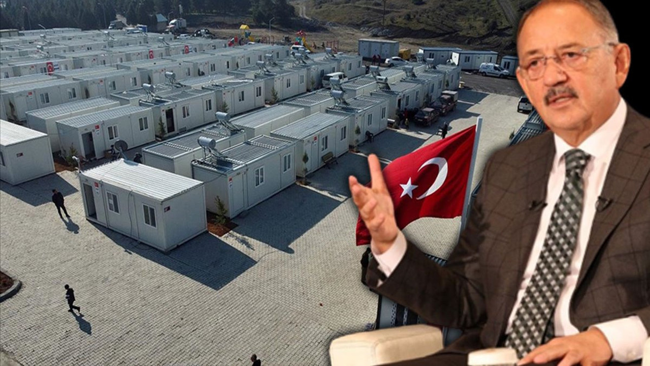 Bakan Özhaseki, deprem bölgesinde yapılacak konutlar hakkında açıklama yaptı