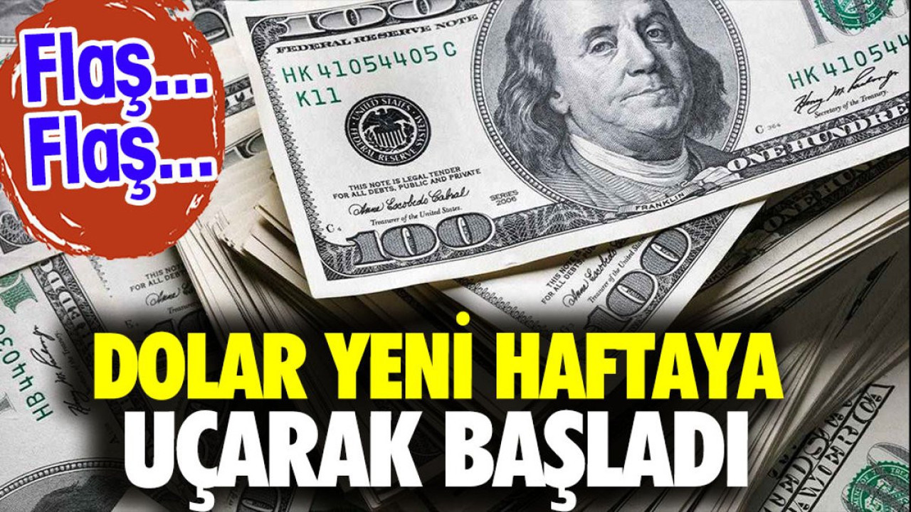 Dolar yeni haftaya uçarak başladı