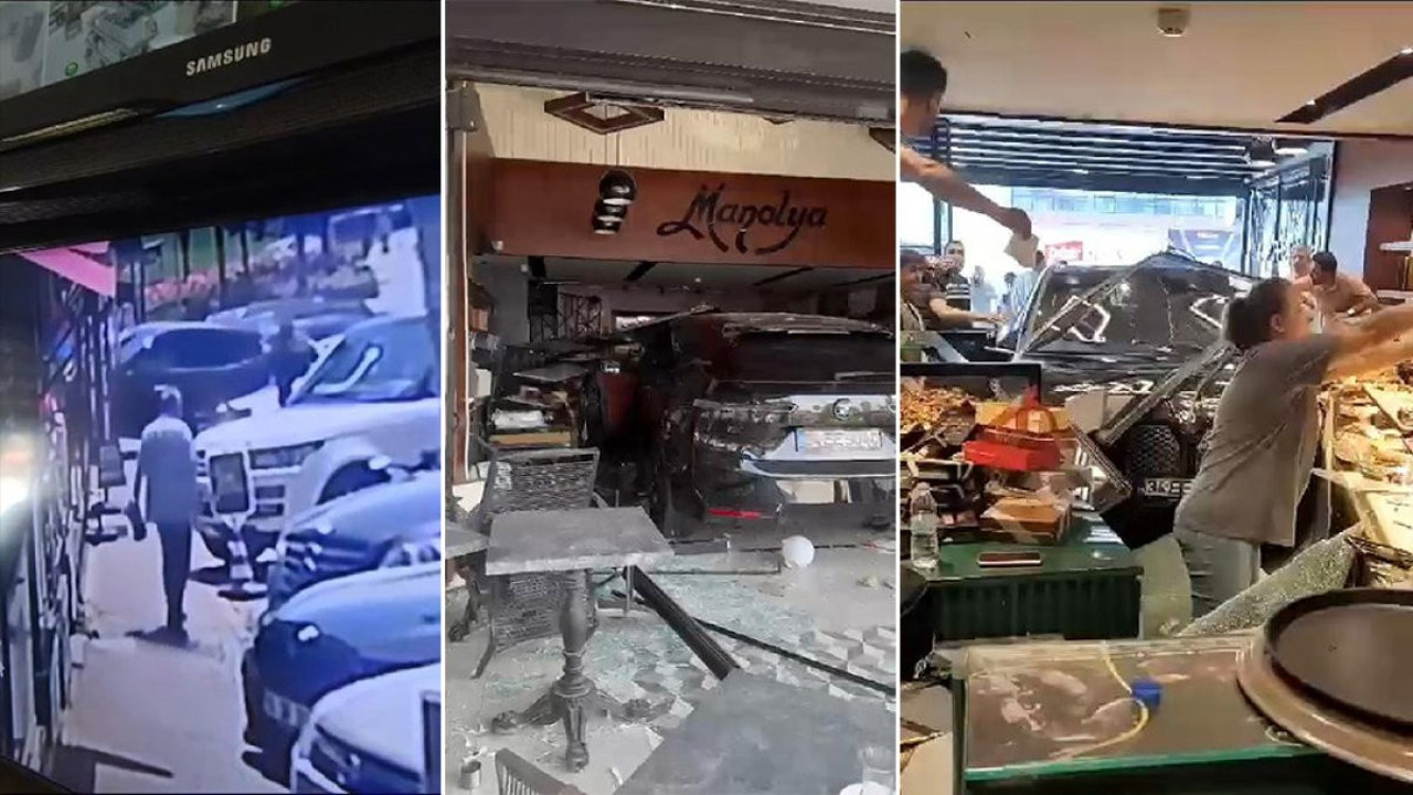 Çekmeköy'de fren yerine gaza bastı pastaneye daldı