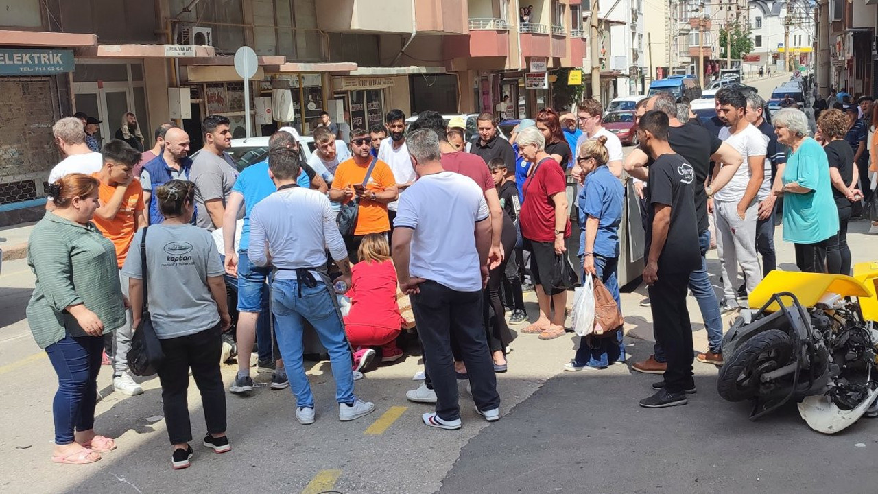 Kaza yapan sürücü olay yerinden kaçtı