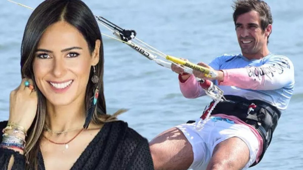 İbrahim Çelikkol sevgilisine kitesurf dersi verecek