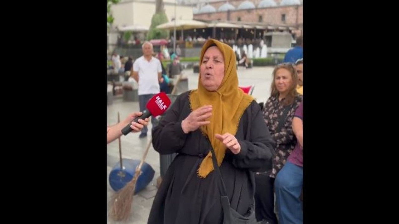 'Ekonomi berbat' diyen teyze: Kuru soğan yesem de AKP'ye veririm