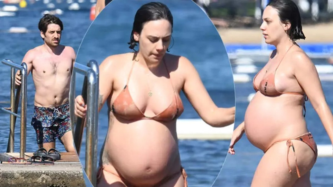 Bora Akkaş'ın eşi karnı burnunda görüntülendi. Plajda aşerdi bakın ne istedi