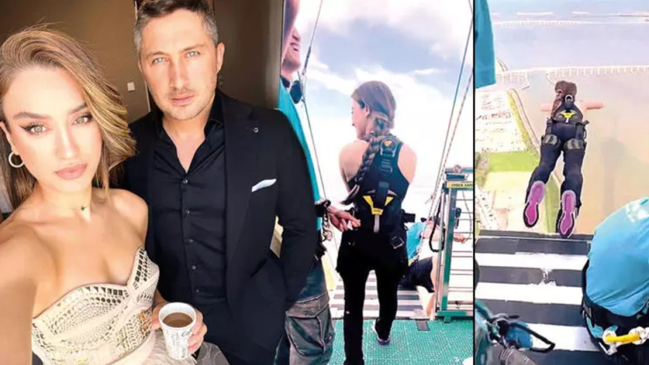 Kaptan pilot Yağmur Sarıoğlu 233 metreden kendini boşluğa bırakarak dünya rekoru kırdı