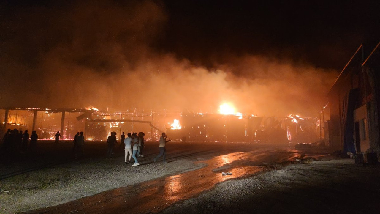 Van'da korkutan yangın (06 Temmuz 2023)