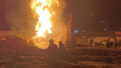 Gaz kaçağı alev topuna dönüştü! İki işçi alevler arasında kaldı