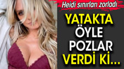 Heidi Klum'un yatak pozları olay oldu