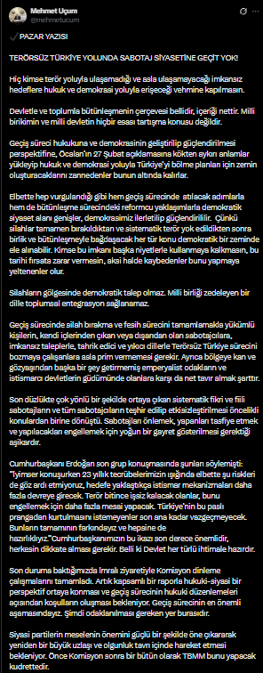 Beştepe'den Meclis'e 'geçiş süreci' çağrısı: Hukuki düzenleme sinyali - Resim : 1