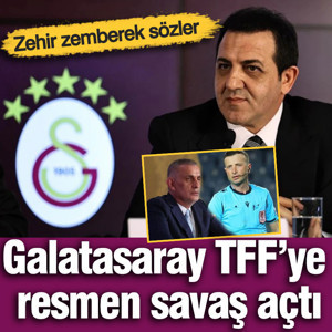 Galatasaray TFF'ye savaş açtı! Zehir zemberek sözler