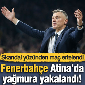 Skandal... Yağmur yüzünden Fenerbahçe maçı ertelendi