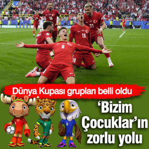 Dünya Kupası grupları belli oldu! 'Bizim Çocuklar'ın zorlu yolu