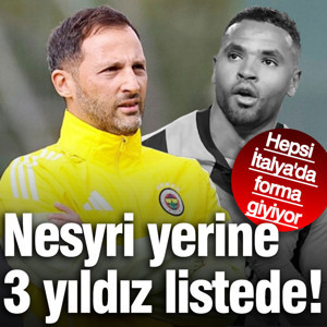 Fenerbahçe'de Youssef En-Nesyri yerine 3 yıldız hedefte! Hepsi İtalya Serie A'da forma giyiyor