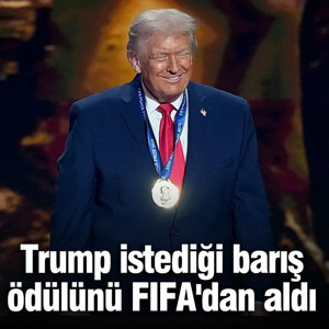 Trump istediği barış ödülünü FIFA'dan aldı