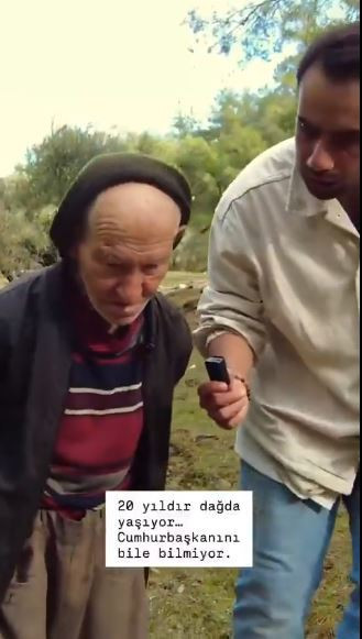 20 yıldır dağda yaşayan adamın hikayesi! ‘Cumhurbaşkanı kim bilmiyorum’ - Resim : 1