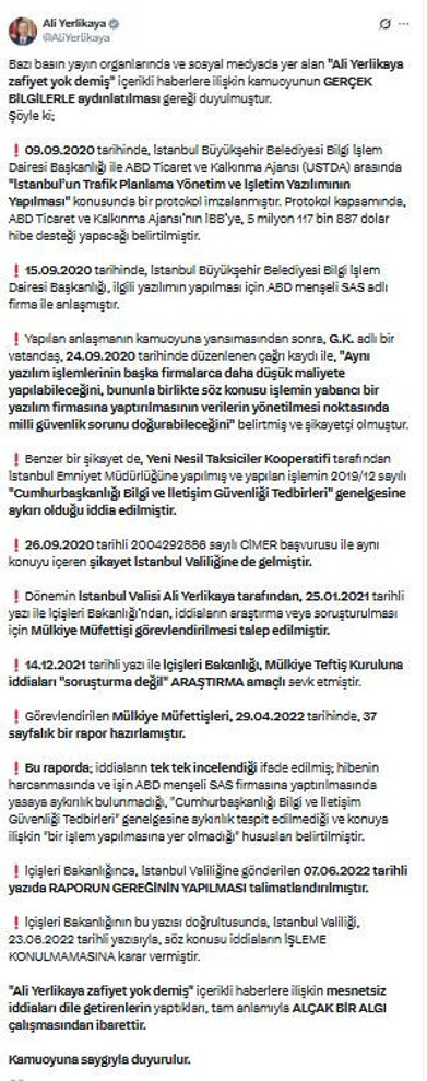 Konu: İBB soruşturması! Yerlikaya topu Soylu’ya attı - Resim : 1