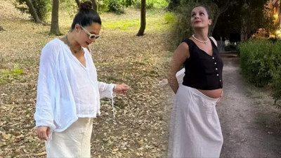 Meriç Aral'dan anneliğinin ilk karesi!