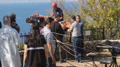 Falezlerde cansız bedeni bulundu