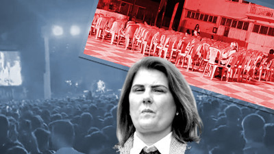 Gazeteci tutuklatan AKP'li Özlem Çerçioğlu bu defa konserde yuhalandı