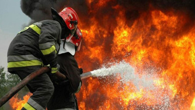 Evin banyosunda çıkan yangın korkuttu