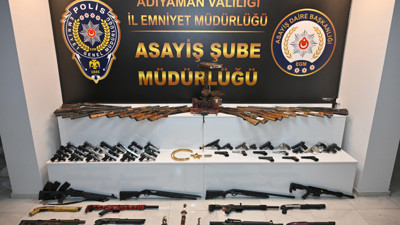 Adıyaman'da silah kaçakçılığı operasyonu: 28 gözaltı!