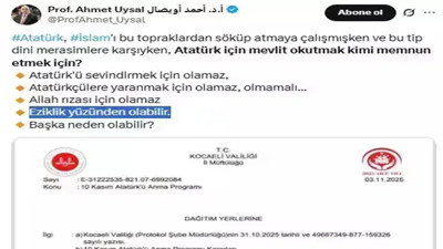 Atatürk mevlidi 'profesör'ü rahatsız etti