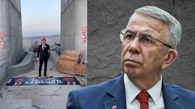 Mansur Yavaş’tan Gökçek’e zehir zemberek yanıt! Şehit anıtına çıkartma yapıştırmıştı