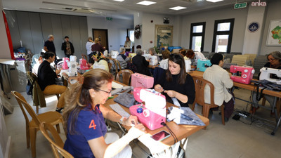 Efes Selçuk’ta kadınlar dikiş atölyesinde bir araya geldi