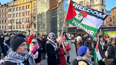 İsveç'te, İsrail protesto edildi