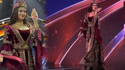 Hürrem Sultan gibi sahneye çıktı: Türkiye güzeli Ceren Arslan Kainat Güzellik Yarışması'na damga vurdu!