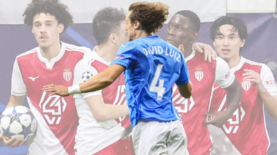 38'lik delikanlı David Luiz'den Monaco'ya darbe