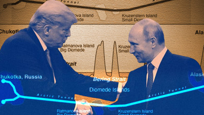 Putin - Trump Tüneli tanıtıldı: İki kutbu birleştirecek çılgın projeye Thomas Edison'lu reklam