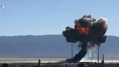 ABD'de F-16 savaş uçağı düştü... Pilot canını böyle kurtardı