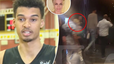 NBA'de skandal! Wembanyama'nın koruması Britney Spears'ı tokatladı