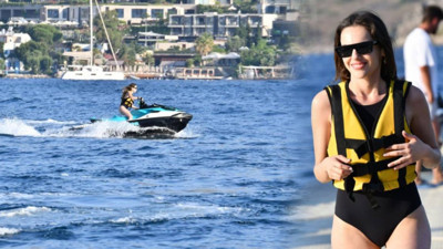 Genç Oyuncu Yağmur Tanrısevsin'den jet ski şov