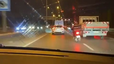 Makas atarak trafiği tehlikeye sokan sürücüye para cezası