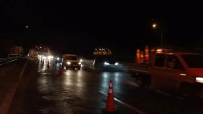 Heyelan nedeniyle kapatılan Anadolu Otoyolu’nun İstanbul istikameti açıldı