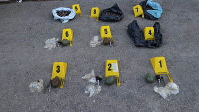 IŞİD'li teröristler bombalarla yakalandı