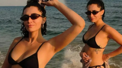 Hande Doğandemir bikinili pozlarını peş peşe paylaştı
